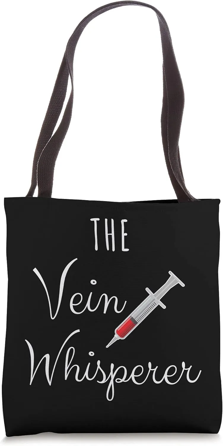 Funny Vein Whisperer Phlebotomist, Hematologist Tote Bag