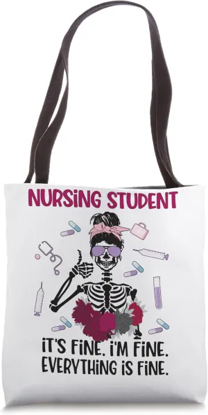 Future Nurse Funny Nursing Student Nurse In Progress Tote Bag