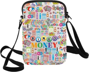 G2TUP Funny Gambler Game Crossbody Bag Gambling Game Fans Gift Money Game Adjustable Strap Bag Casino Gambling Merchandise