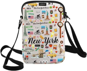 G2TUP New York Travel Crossbody Bag - New York City Themed Gifts & Souvenir