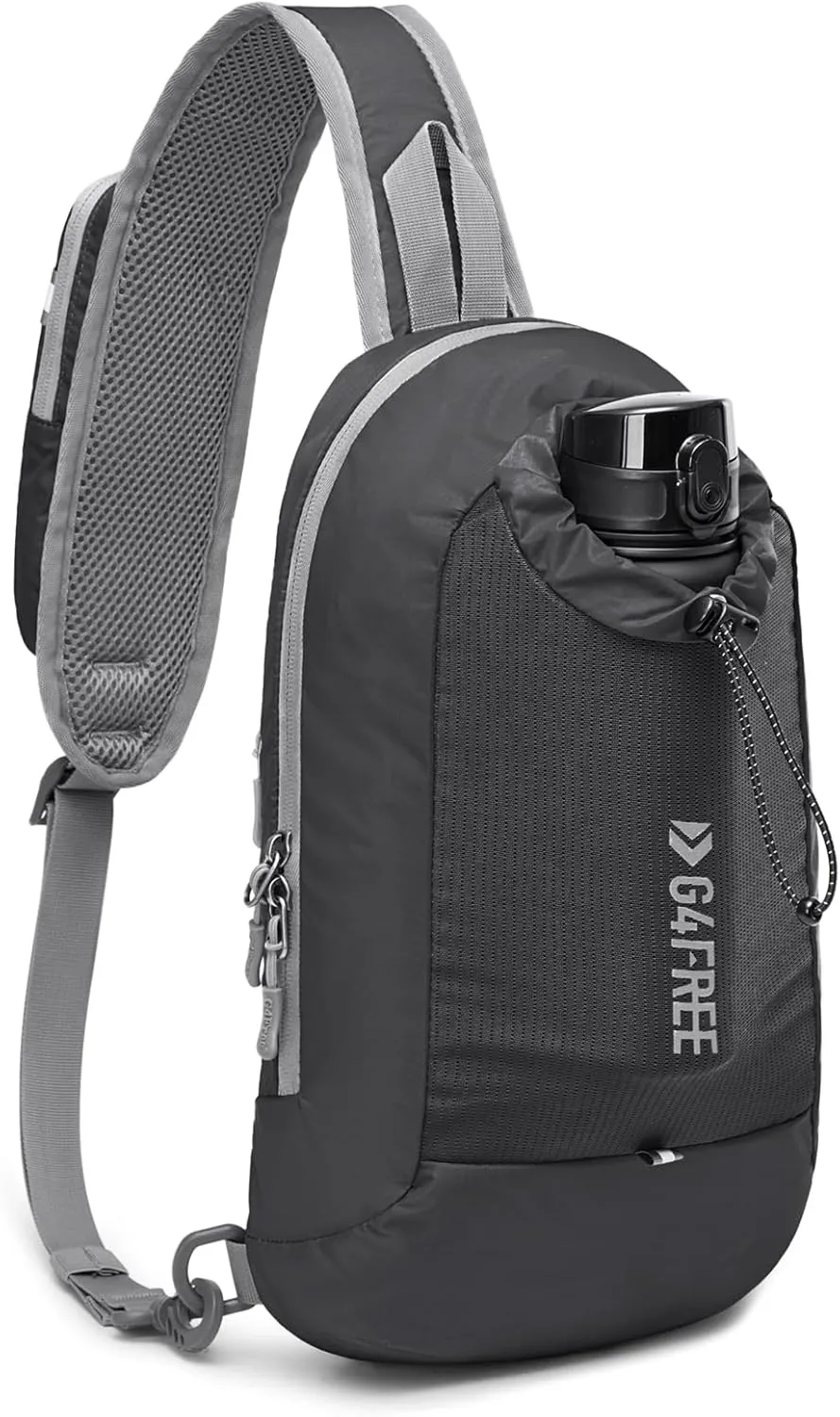 G4Free Sling Bag RFID Blocking Lightweight Crossbody Backpack Chest Shoulder Bag for Travel Sports Running Hiking