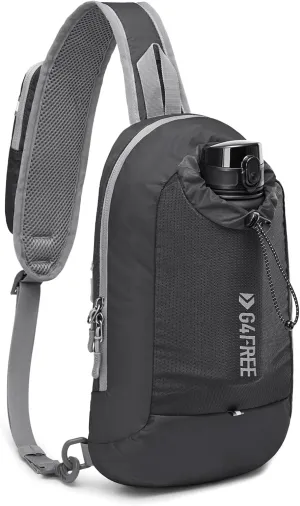 G4Free Sling Bag RFID Blocking Lightweight Crossbody Backpack Chest Shoulder Bag for Travel Sports Running Hiking