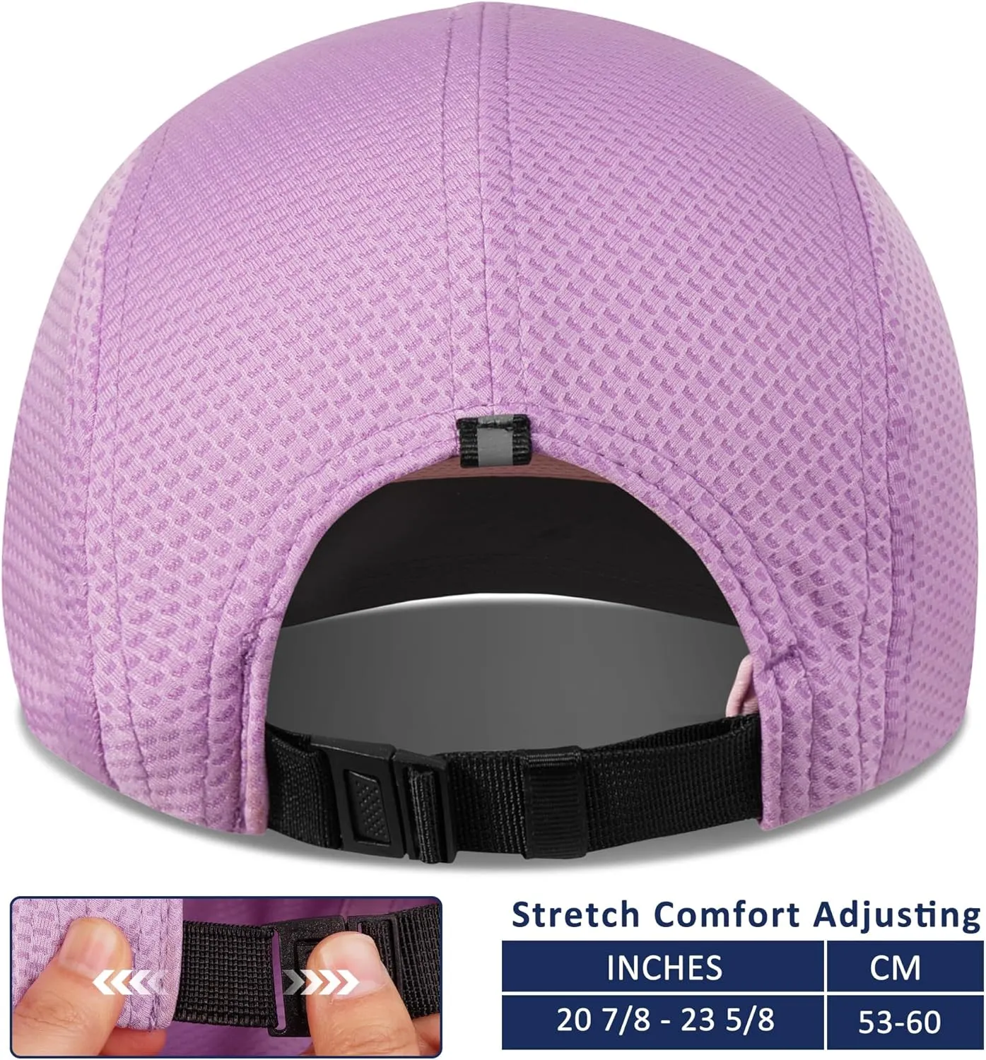 GADIEMKENSD Women's Race Day Running Cap Performance Mesh Hat - Excellent Ventilation, Lightweight, Reflective Safety