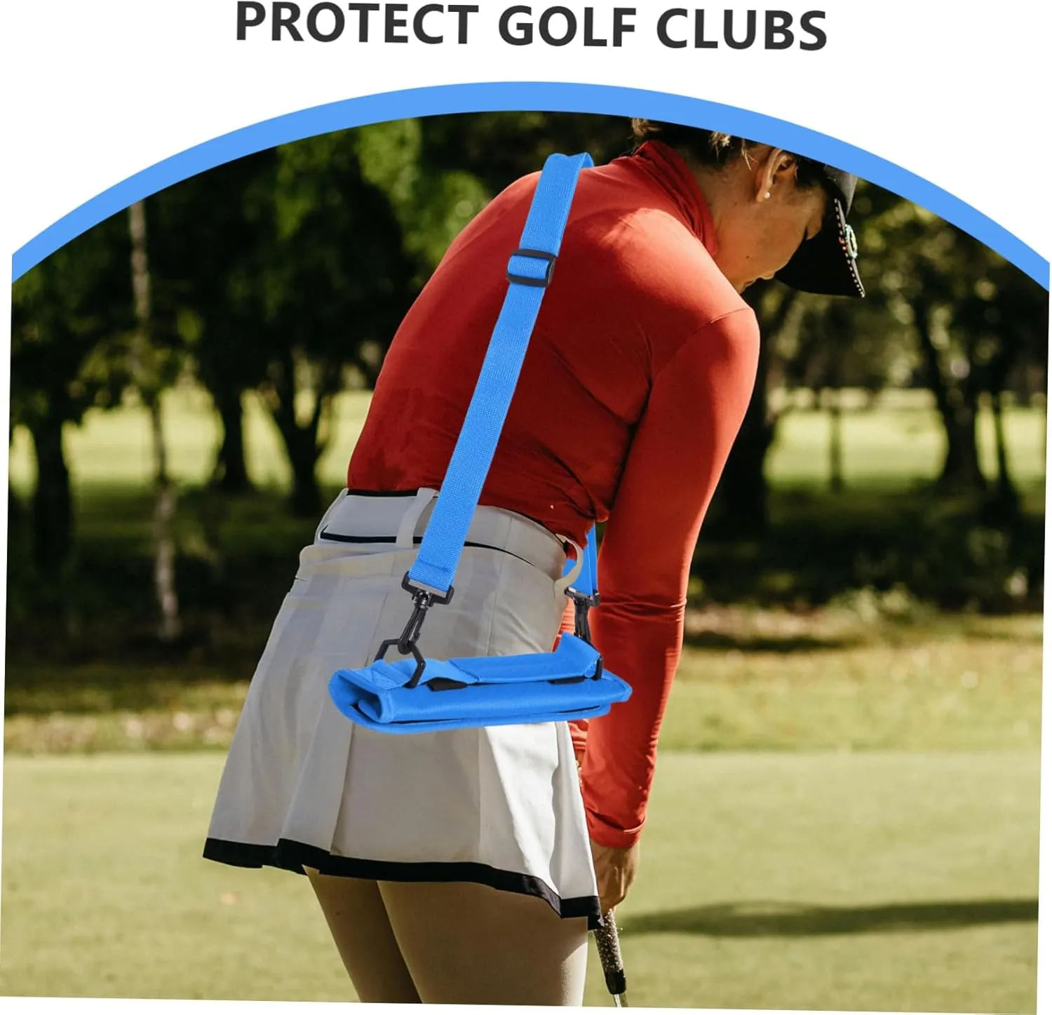 GANAZONO Golf Club Bag Straps Padded Carry Clubs Portable Covers First Golf Bag Light Shoulder Golfs Golf Ranges