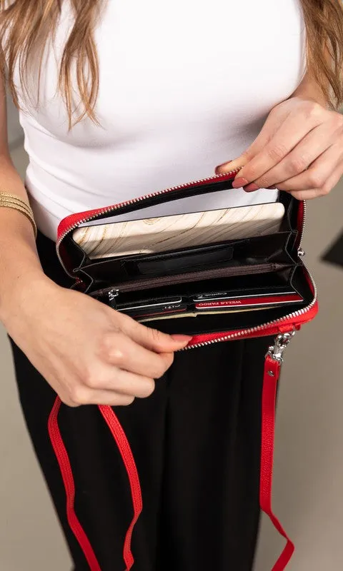 Genuine Leather Crossbody Phone Purse