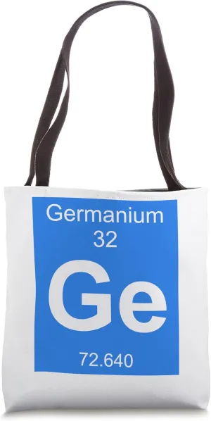Germanium Element Costume Periodic Table Chemistry Fun Tote Bag