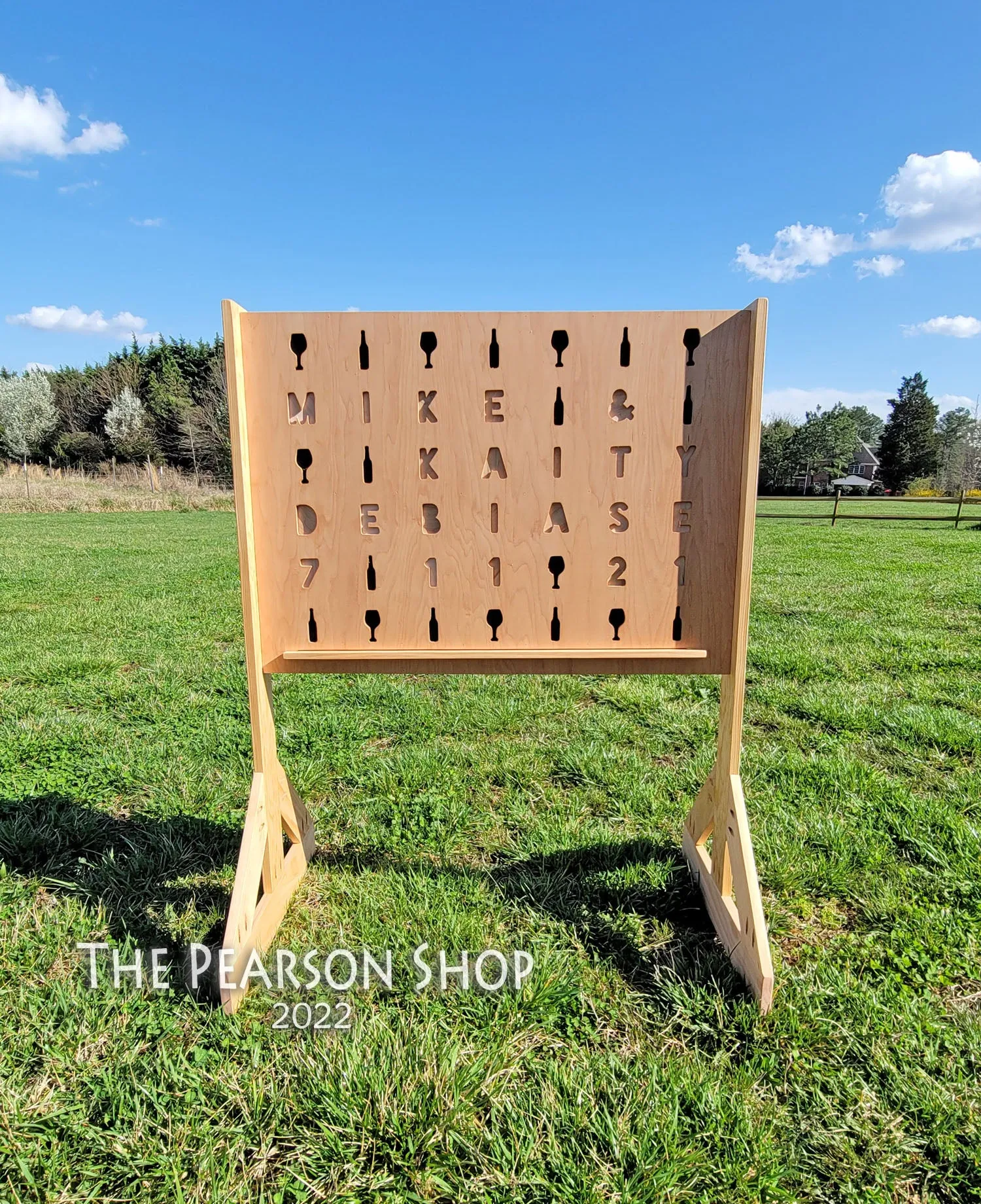 Giant Connect 4 Personalized Custom Cutout Game