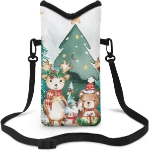 GIFTPUZZ Crossbody Bags for Women Small Cell Phone Wallet Purse Shoulder Handbag for Women with Adjustable Buckle