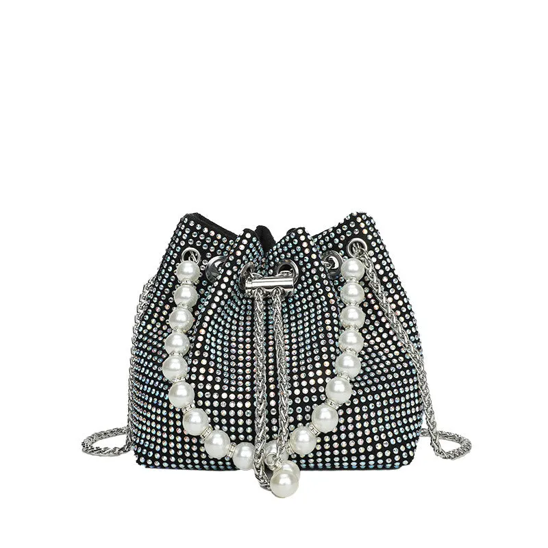 Good-looking Light Luxury Diamond Pearl Lucky Handbags