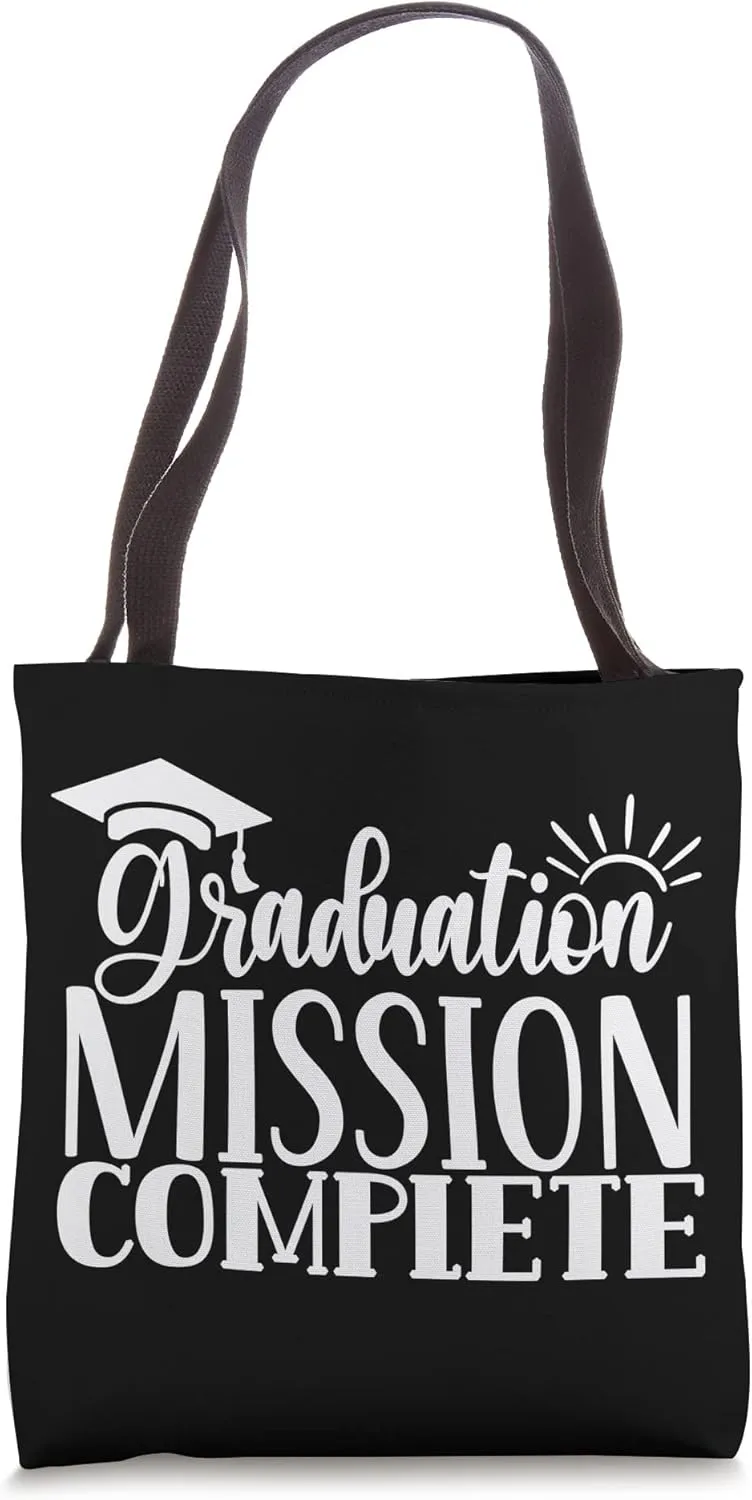 Graduation Mission Complete Graduate Graduates Family Tote Bag