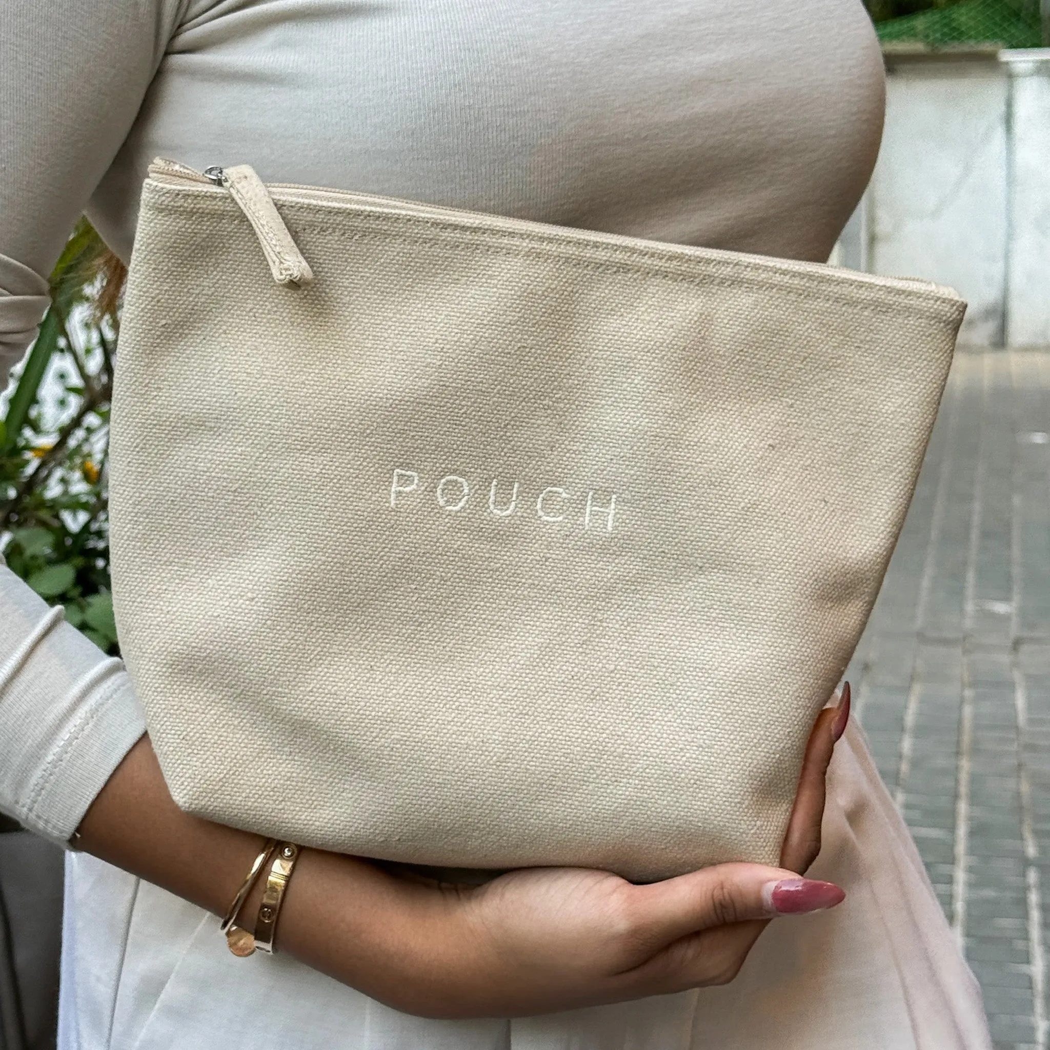 Grain Curve Pouch - Large