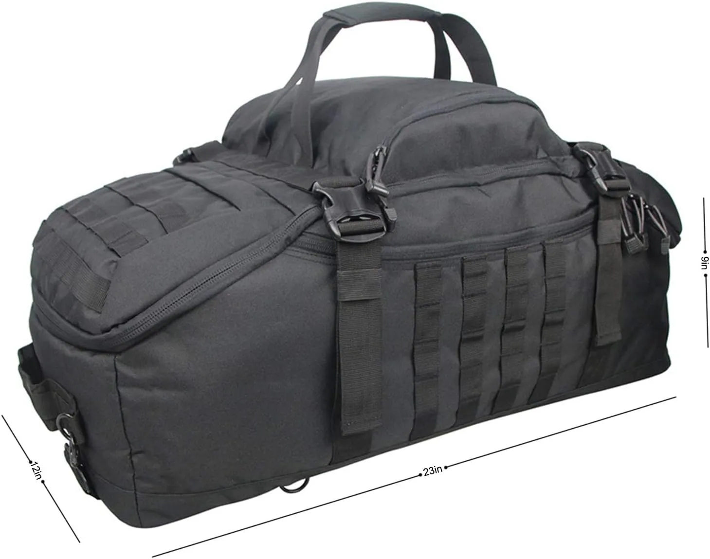 Greencity Travel Duffel Bag for Weekend Overnight Bag Waterproof Small Large for Men Women 30L 45L 85L Black