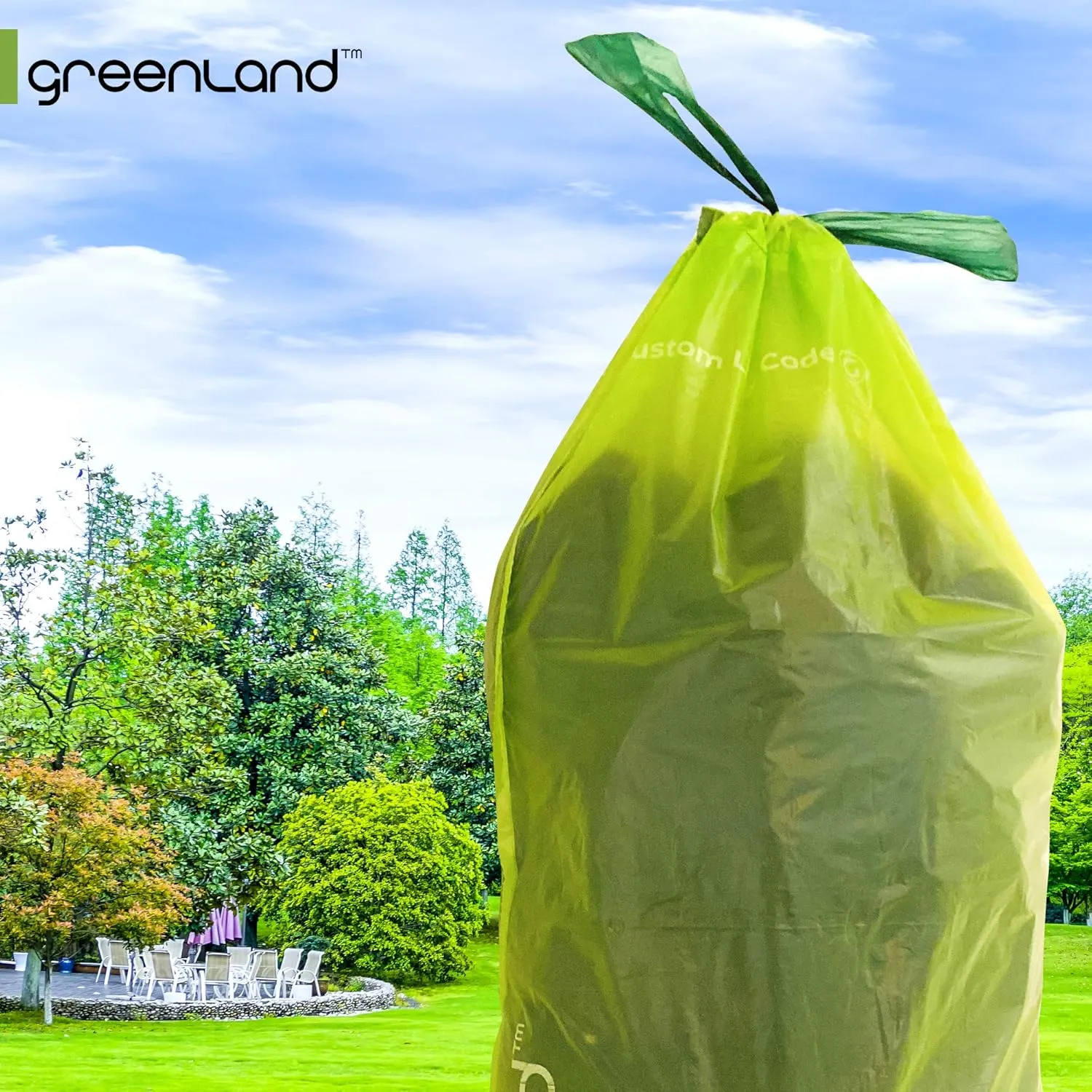 Greenland Biodegradable 60 Trash Bags Compatible with Simplehuman (Code G, 60 Bags, 8 Gallons) & IKEA Mjösa 8 Gallon Pedal Bin