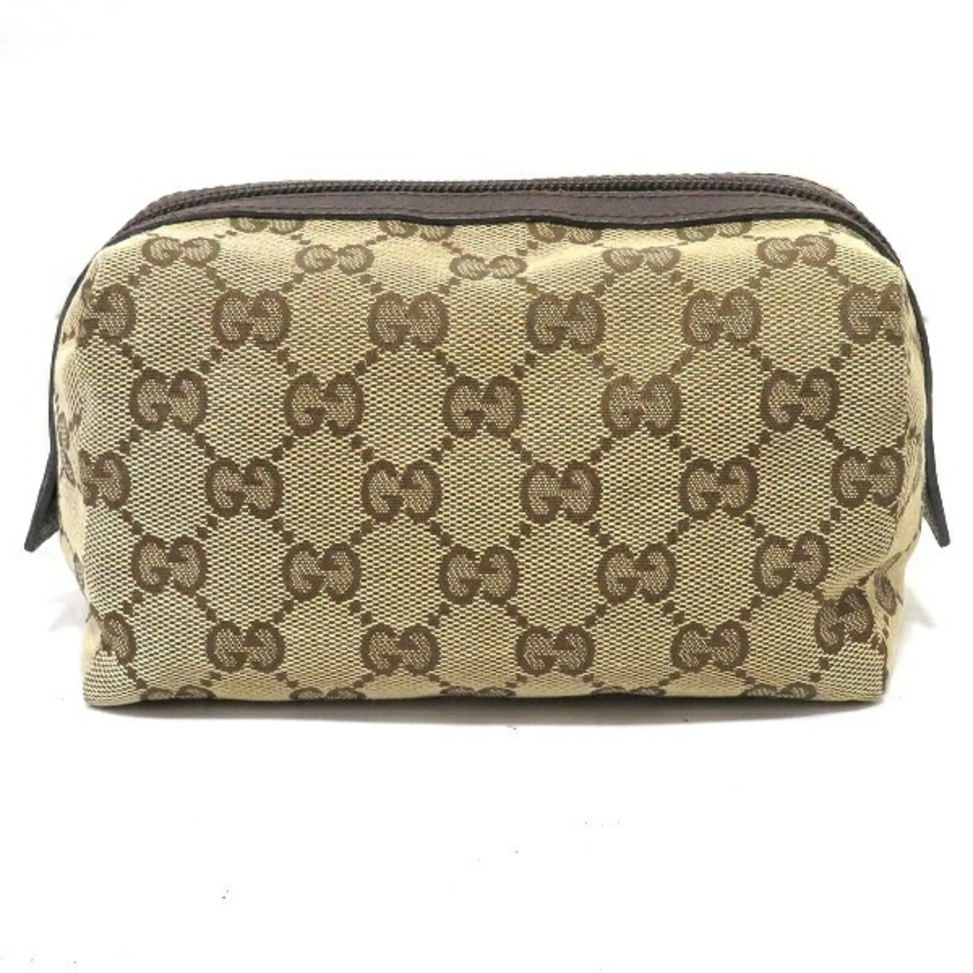 Gucci GG Canvas 29595 Cosmetic Pouch Brand Accessory Ladies