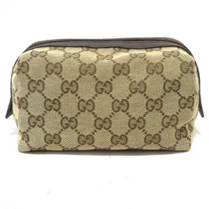 Gucci GG Canvas 29595 Cosmetic Pouch Brand Accessory Ladies