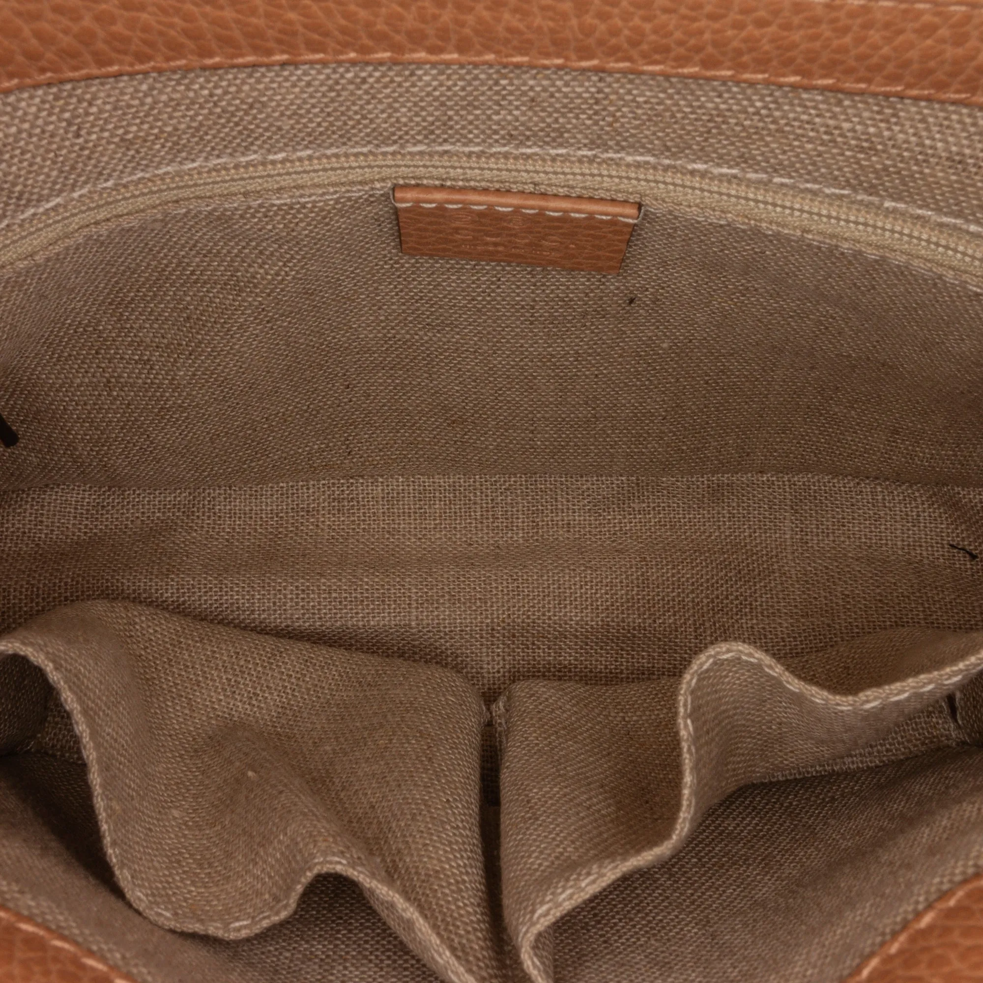 Gucci Interlocking G Brown Calfskin Dollar