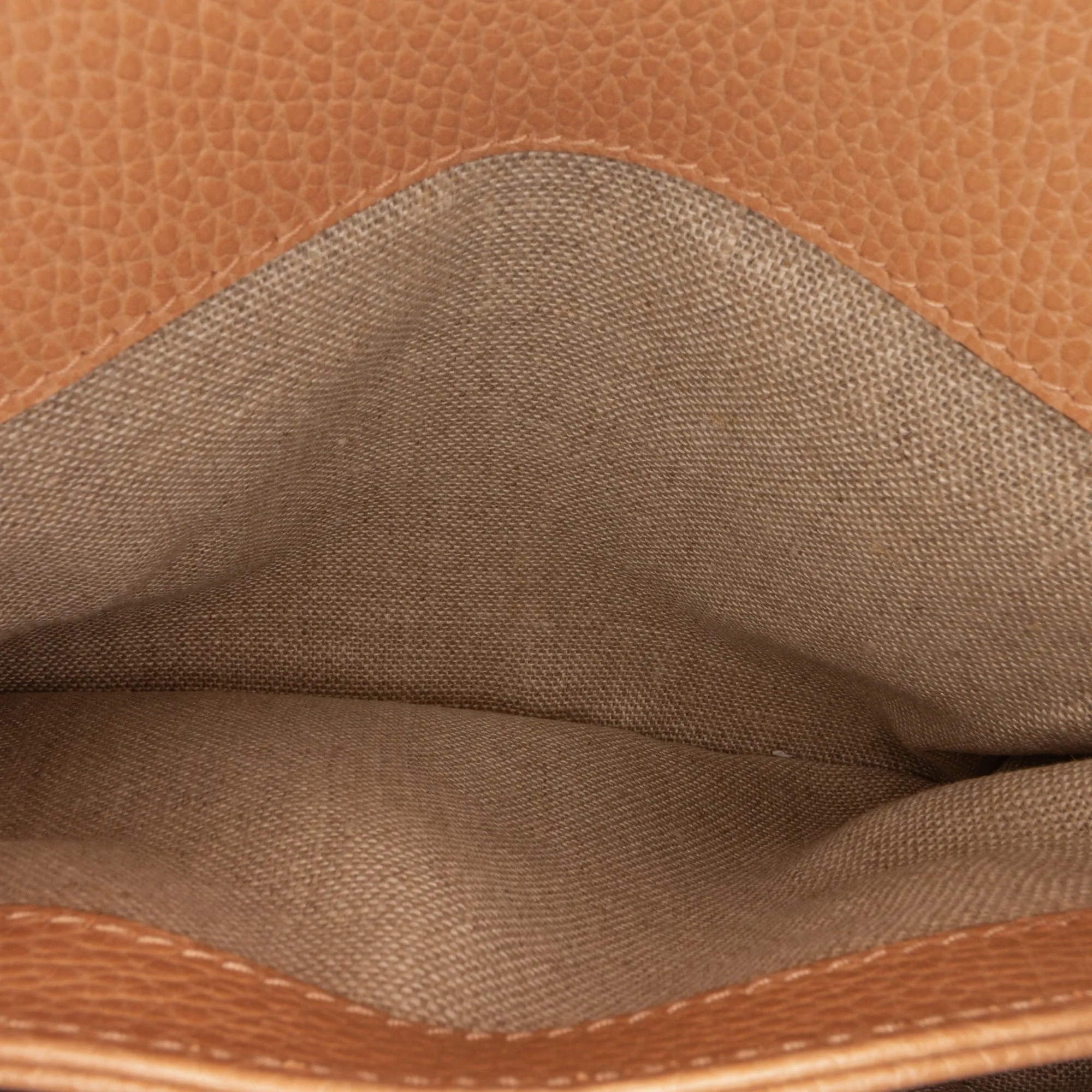 Gucci Interlocking G Brown Calfskin Dollar