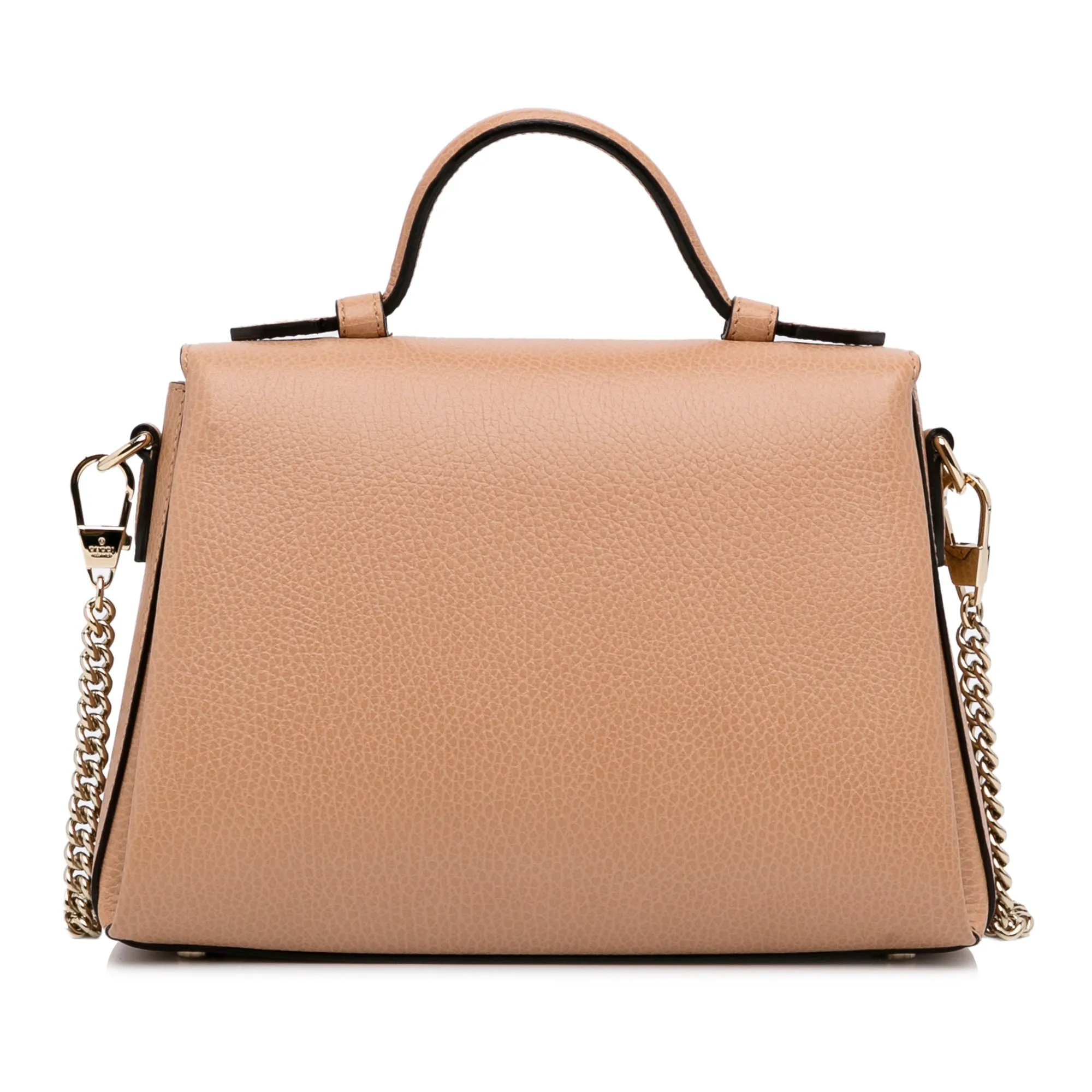 Gucci Interlocking G Brown Calfskin Dollar