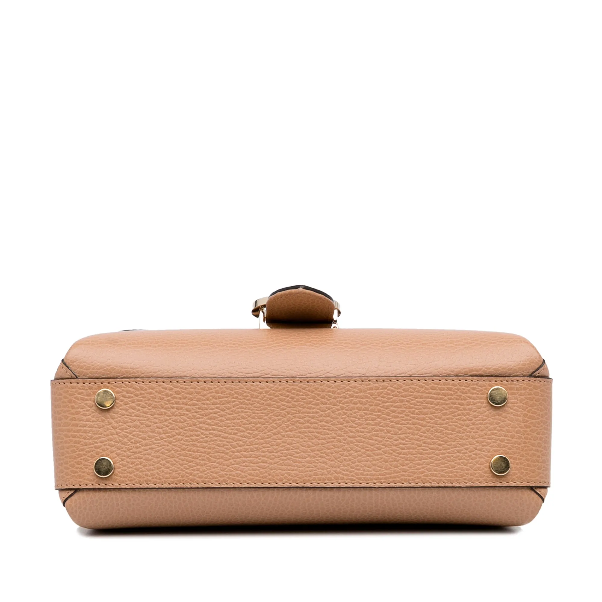 Gucci Interlocking G Brown Calfskin Dollar