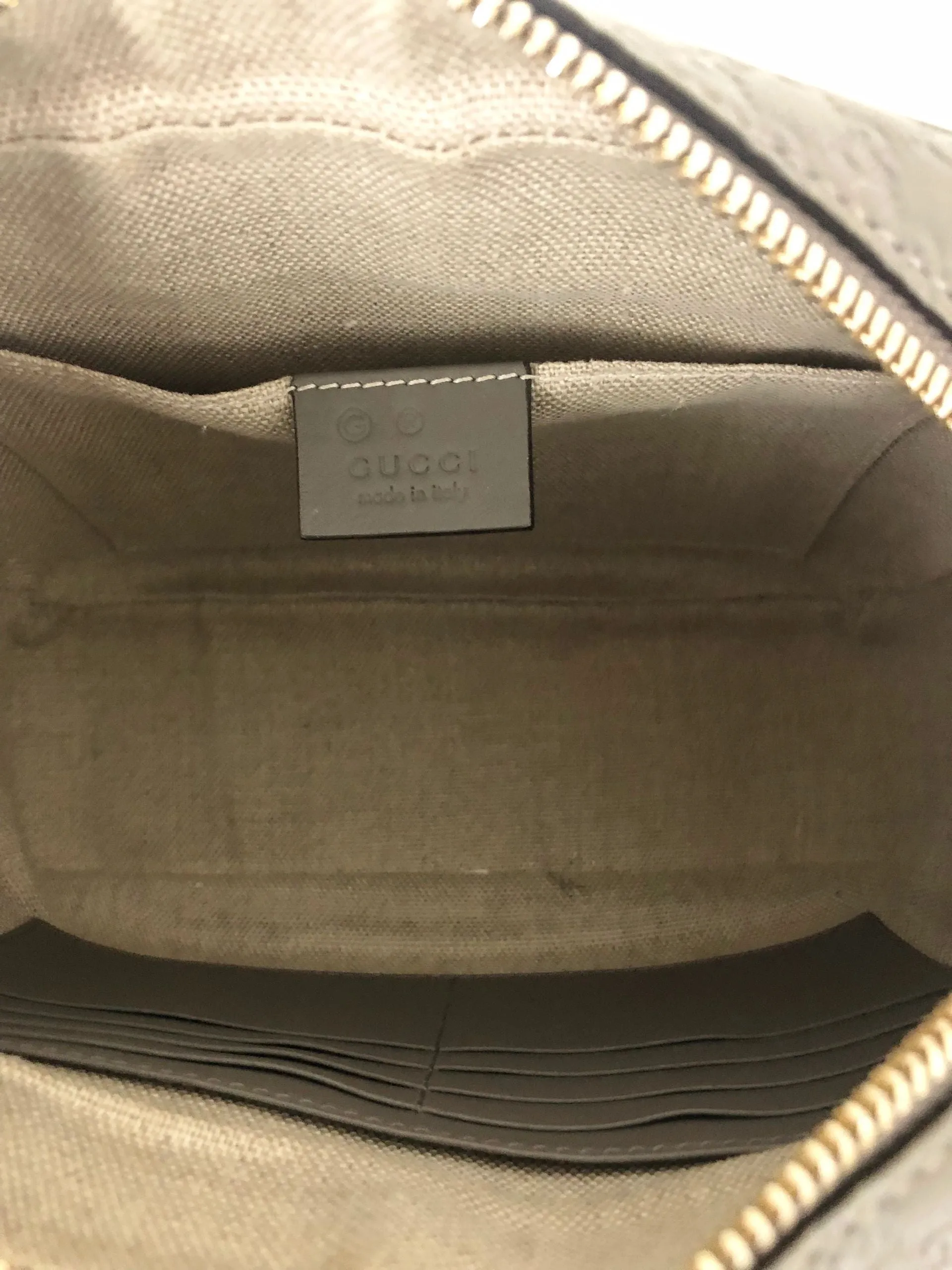 Gucci Micro Guccissima Bree Crossbody Bag