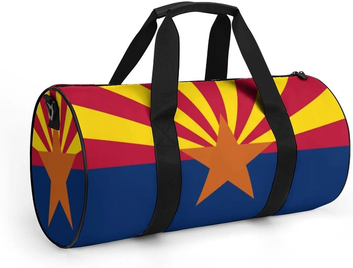Gym Bag for Men Women Lightweight Sports Duffle Bag with Multiple Compartments Cylindrical Gym Bag for Fitness Travel And Outdoor Activities Ater Resistant Yoga Bag Training Bag Arizona Star