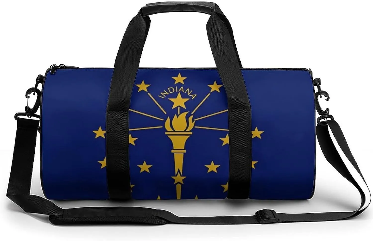 Gym Bag for Men Women Lightweight Sports Duffle Bag with Multiple Compartments Cylindrical Gym Bag for Fitness Travel And Outdoor Activities Ater Resistant Yoga Bag Training Bag Indiana Torch