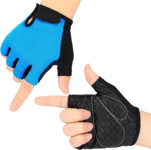 Half Finger Cycling Gloves - Anti-Slip Anti-Sweat Breathable and Anti-Shock Sports Gloves - for Men and Women