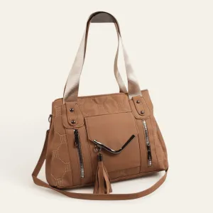 Hand Bag with Cross Hand-Cafe