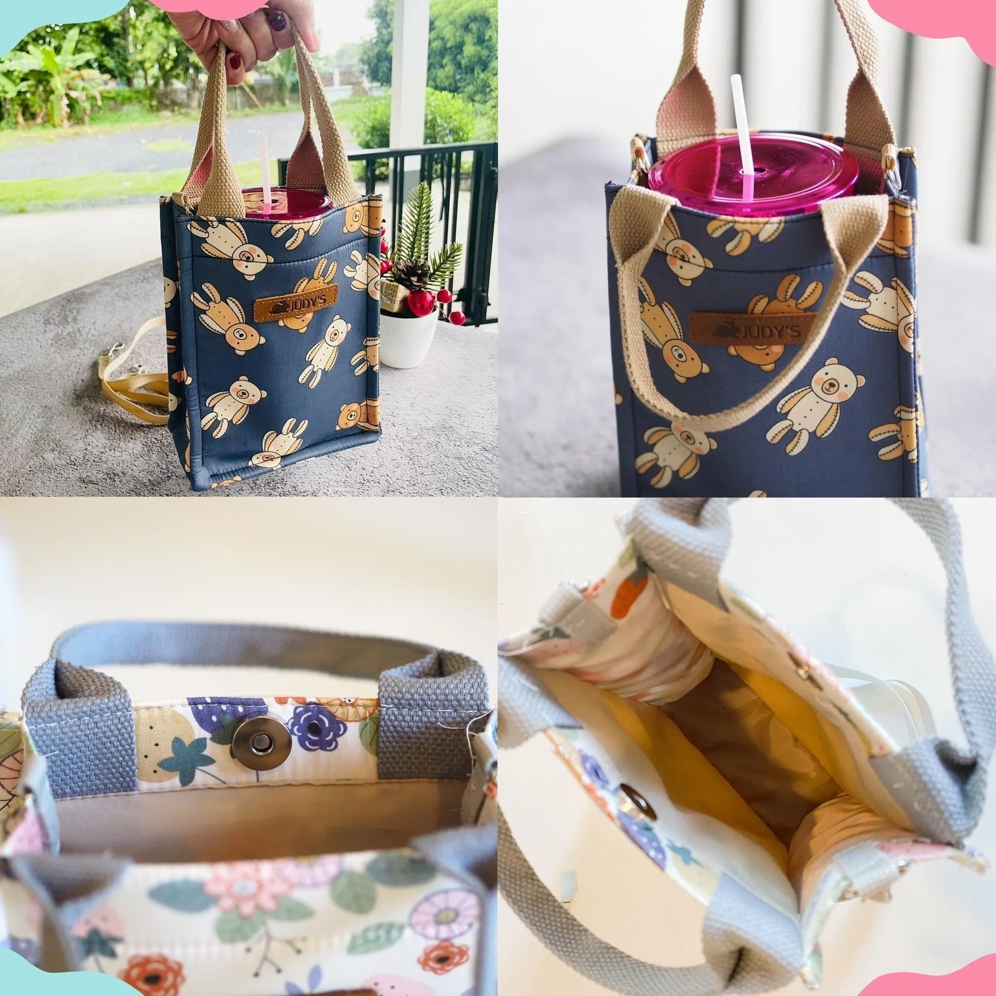 Handmade Canvas Crossbody Bag - Compact and Stylish Crossbody Bag