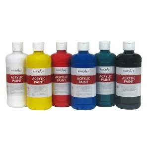 Handy Art® Student Acrylic Paint, 16 Oz Assorted Set of 6