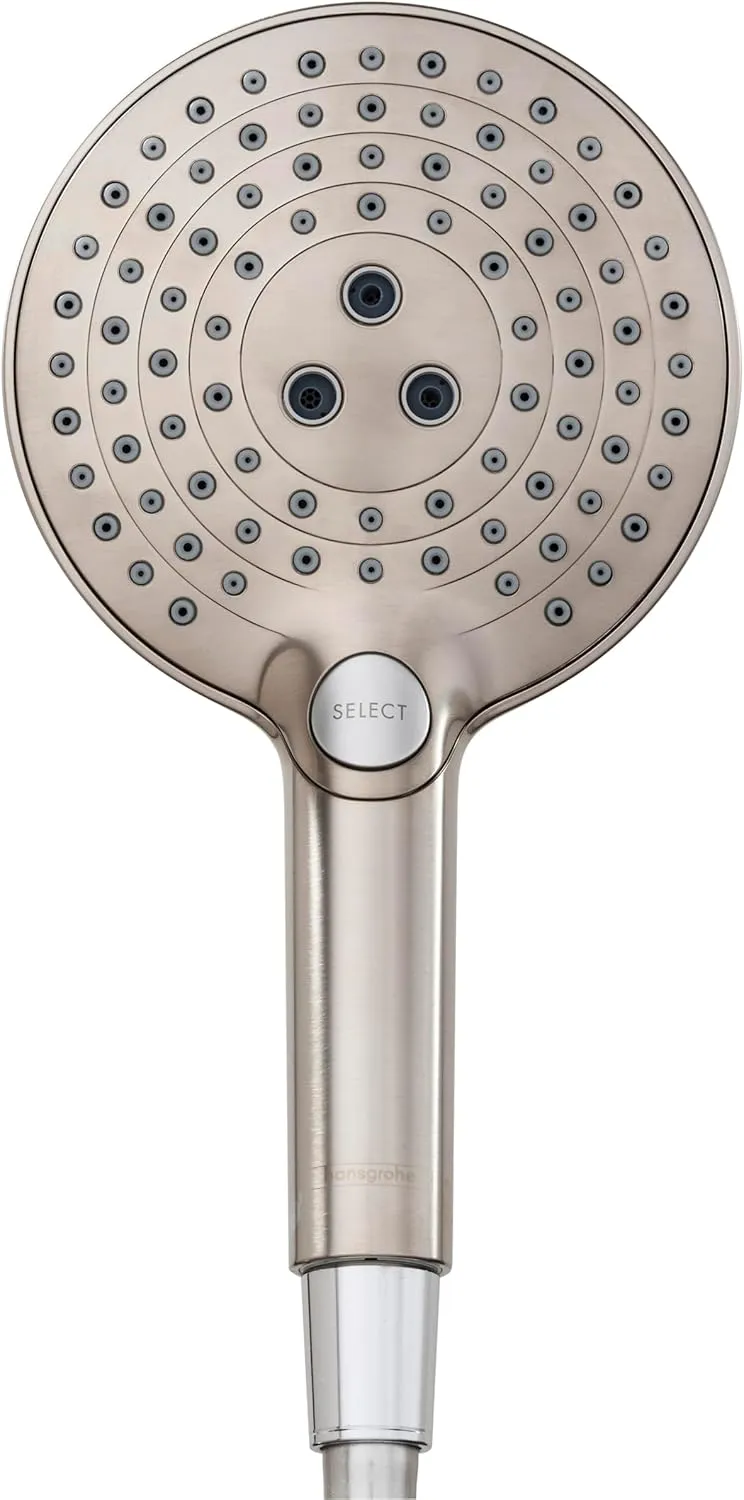 hansgrohe Raindance Select S Easy Install 5-inch Handheld Shower Head Modern 3 Whirl, Rain, RainAir 26531821