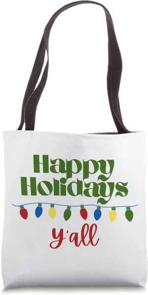Happy Holidays Y'all Tote Bag