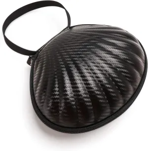 Hard Shell Travel Case for Self Adhesive Silicone Bras [A-C Cup] Premium Nubra Organizer Portable Lingerie Underwear Storage Bag (Black)
