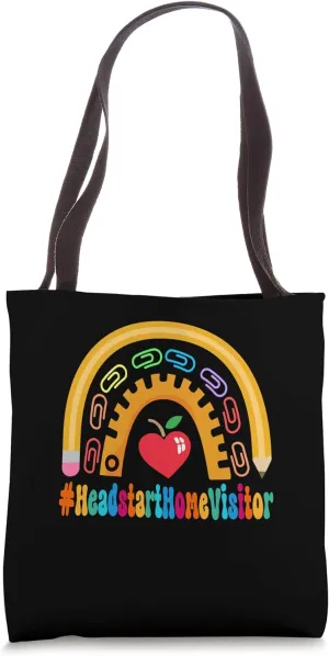 Headstart Home Visitor Appreciation Back to School 100 Days Tote Bag