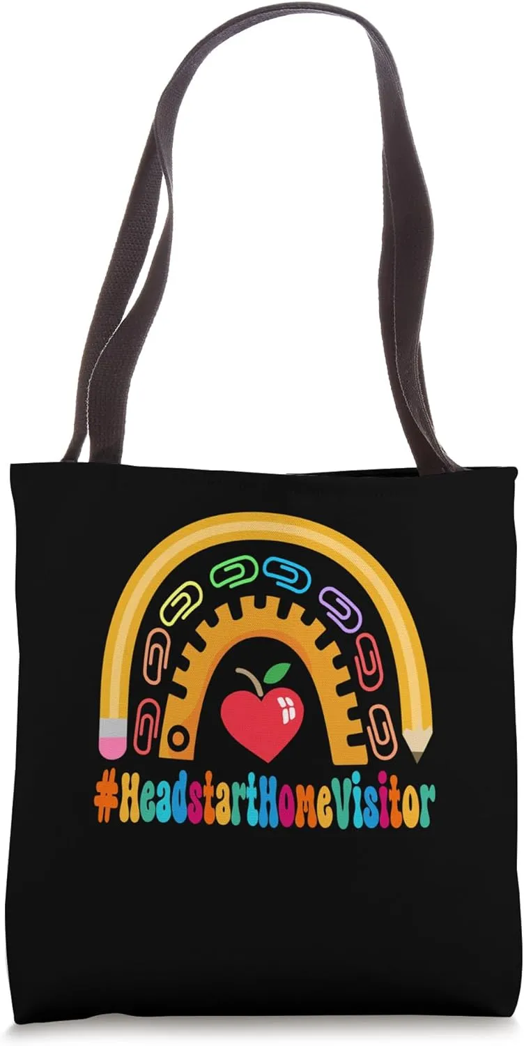Headstart Home Visitor Appreciation Back to School 100 Days Tote Bag