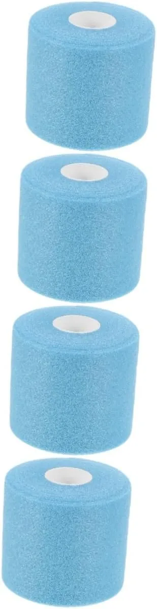 Healifty 4rolls Elastic Sports Tapes for Muscle Support and Joint Protection of Pre-wrap Sponge Tapes for Weightlifting Climbing and Various Outdoor Activities