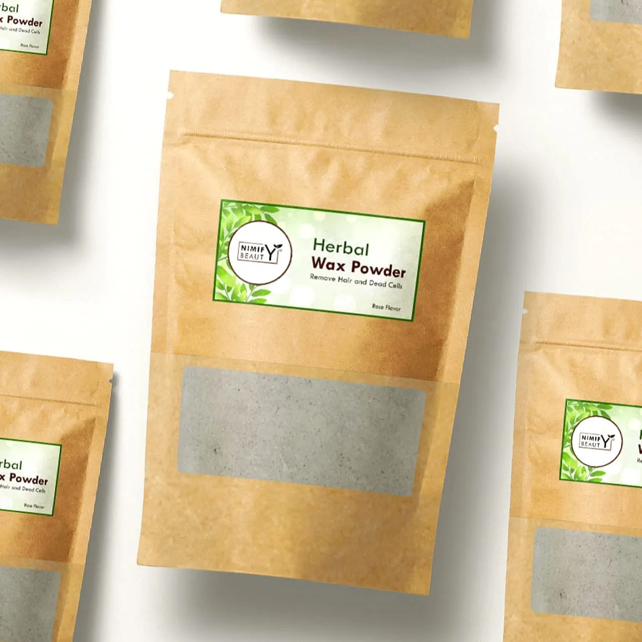 Herbal Wax Powder for Hair Removal and Smooth Skin by Nimify Beauty, 1.76 Ounce (Pack of 1), Natural