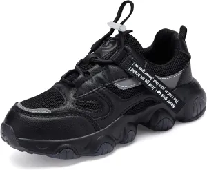Hetios Kids Shoes Girls Lightweight Athletic Running Shoes Breathable Knit School Sports Shoes (Toddler/Little Kid/Big Kid)
