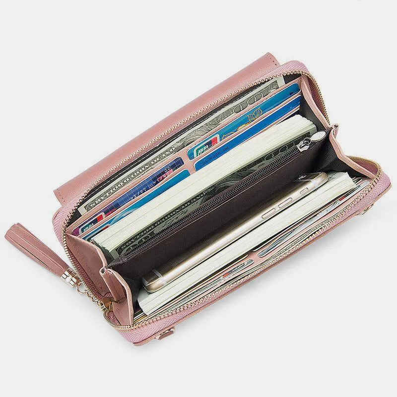 High Capacity Multi Slot Crossbody Phone Bag