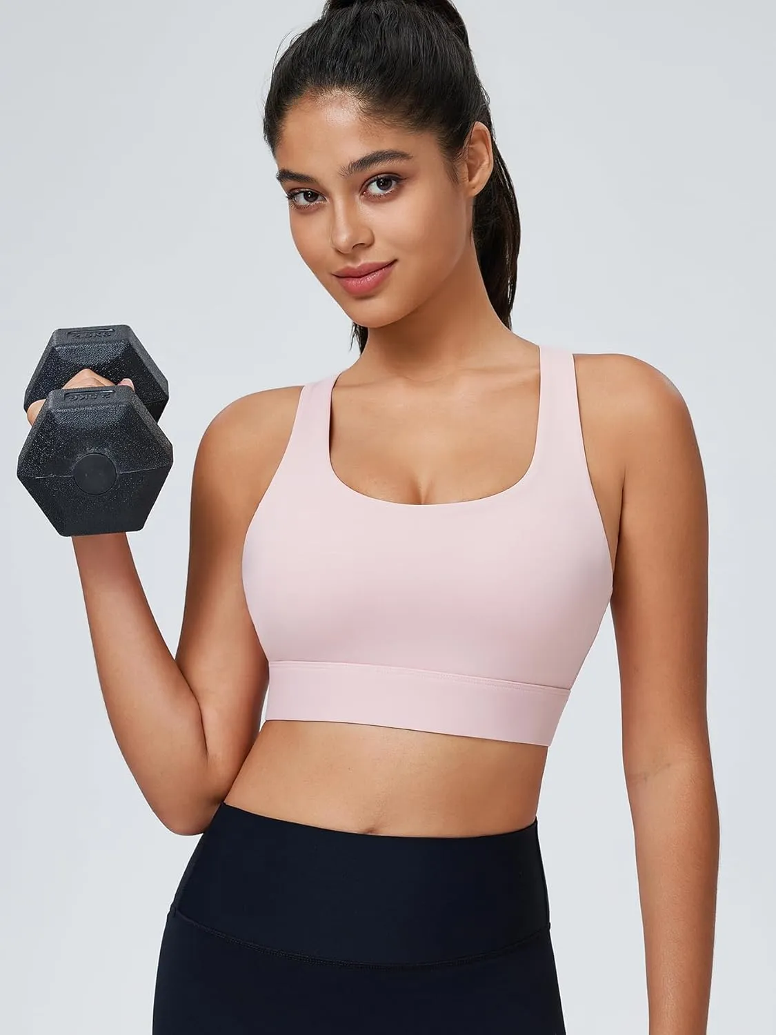 High Impact Sports Bra for Women High Support Molded Cups Strappy Women’s Sports Bra for Workout,Training and Running