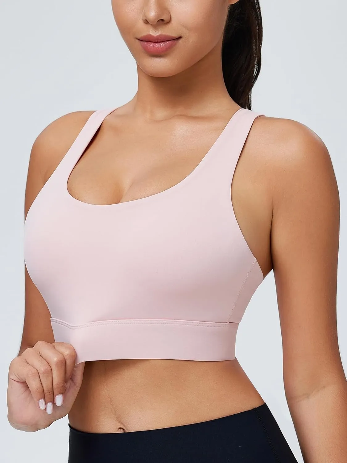 High Impact Sports Bra for Women High Support Molded Cups Strappy Women’s Sports Bra for Workout,Training and Running