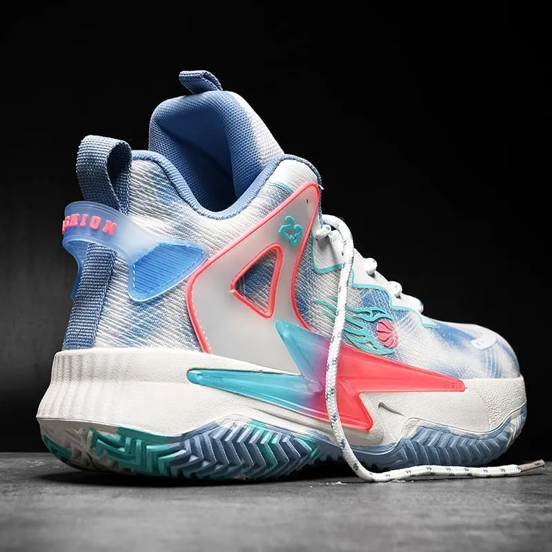 High Top Women Basketball Shoes Lightweight Fashion Outdoor Sports Shoes Unisex Sneakers Breathable Non Slip Basketball Shoes