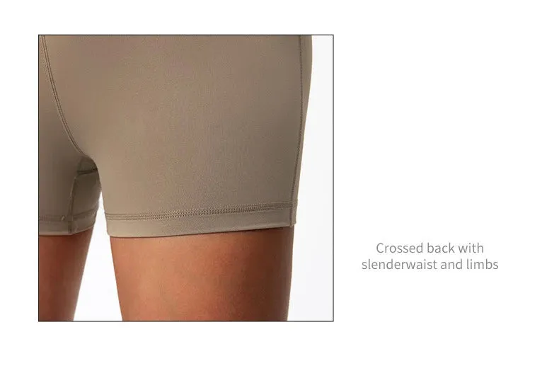 High-Waist Breathable Yoga Shorts