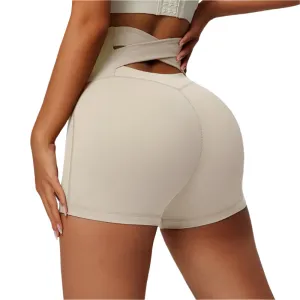 High-Waist Breathable Yoga Shorts