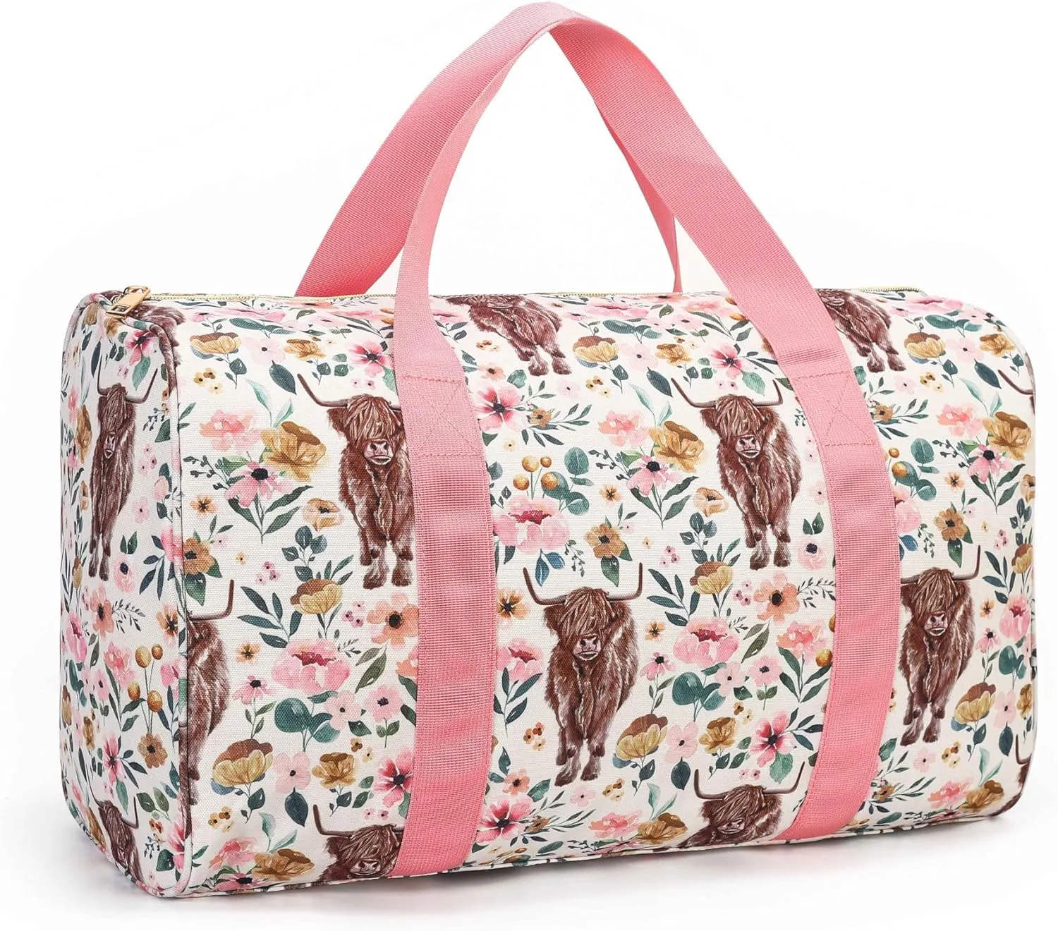 Highland cow travel bags