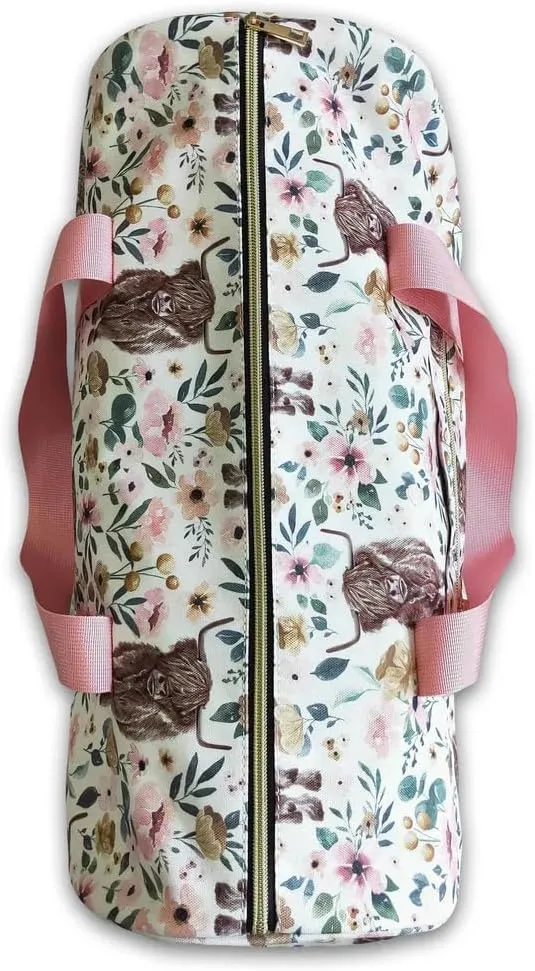 Highland cow travel bags