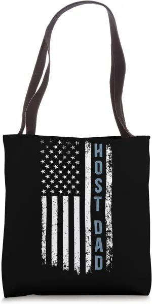 Host Dad US Flag Host Father Host Family Exchange Student Tote Bag