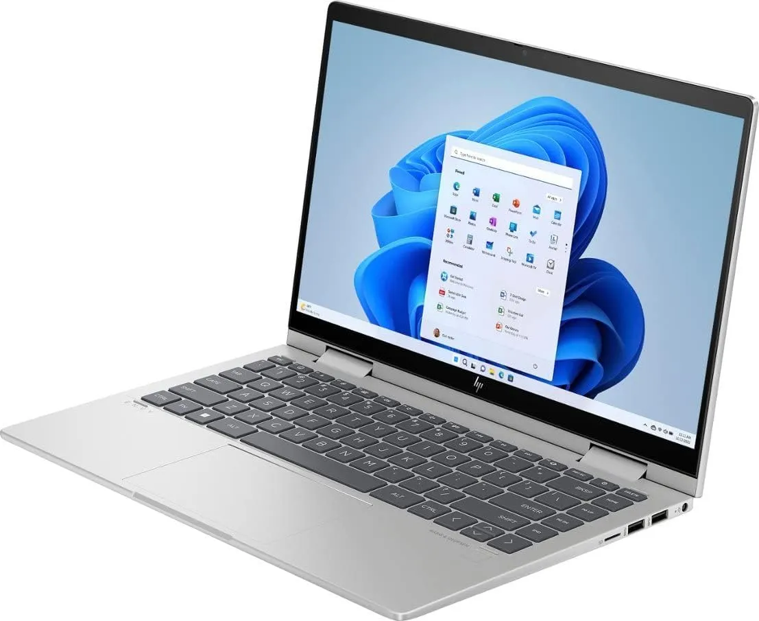 HP Envy X360 14.0" Touchscreen FHD 2-in-1 Laptop (10-Core Intel i5-1335U Upto 4.6 GHz, 8GB RAM, 512GB SSD, Intel Iris Xe, Backlit KYB, FP Reader, Micro SD Reader, WiFi 6, Win11Home) Bundle w/DKZ hub