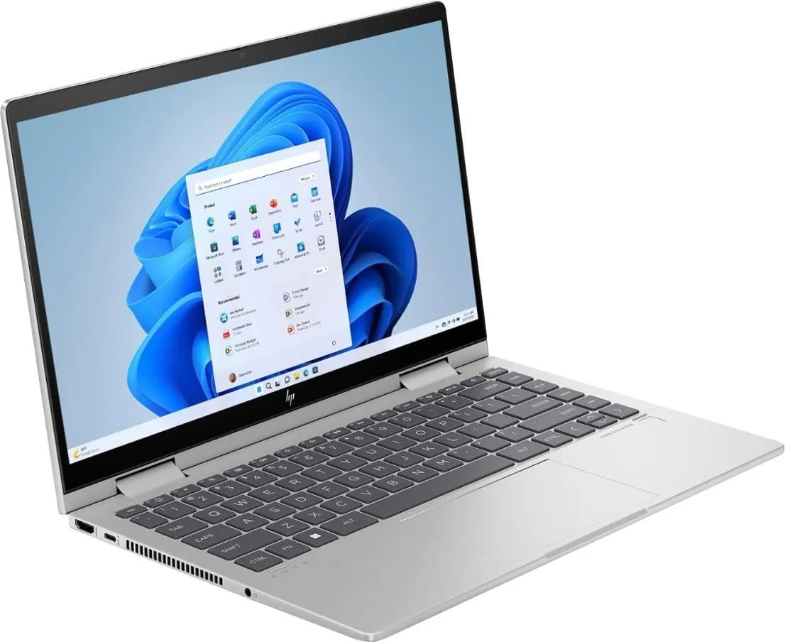 HP Envy X360 14.0" Touchscreen FHD 2-in-1 Laptop (10-Core Intel i5-1335U Upto 4.6 GHz, 8GB RAM, 512GB SSD, Intel Iris Xe, Backlit KYB, FP Reader, Micro SD Reader, WiFi 6, Win11Home) Bundle w/DKZ hub