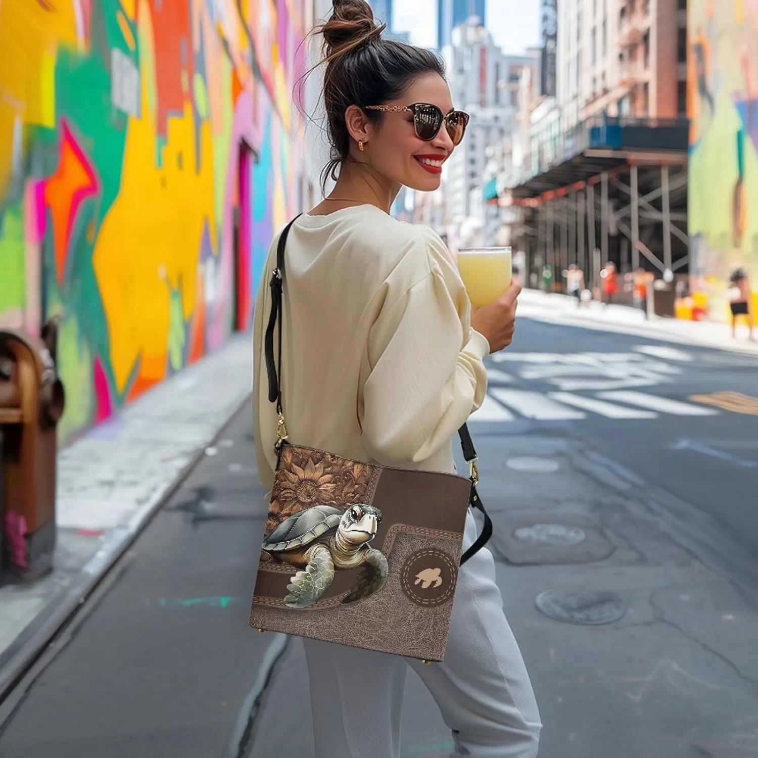 HUGS IDEA Women Bucket Bags Leather Purse Handbag Shoulder Bag for Ladies Purse Crossbody Wallet Bag